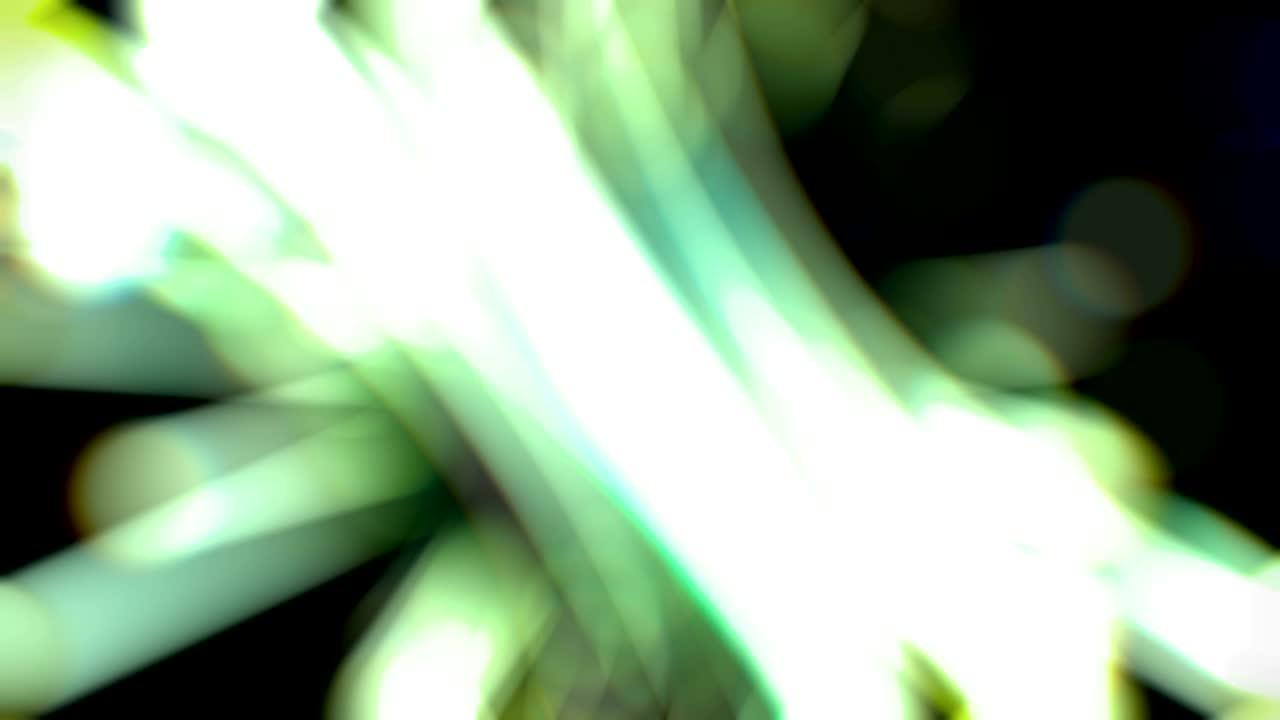 el túnel de luz verde bokeh