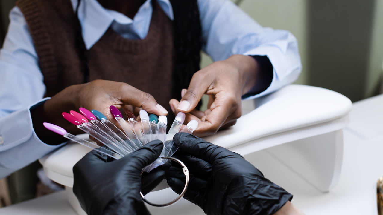 Nail Appointment at a Salon