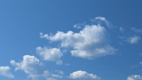 white clouds over clear blue sky timelapse