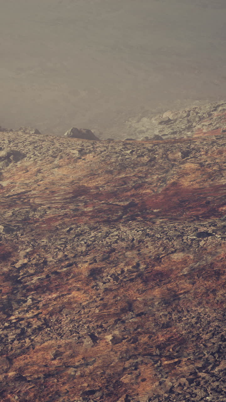 paisaje rocoso de marte