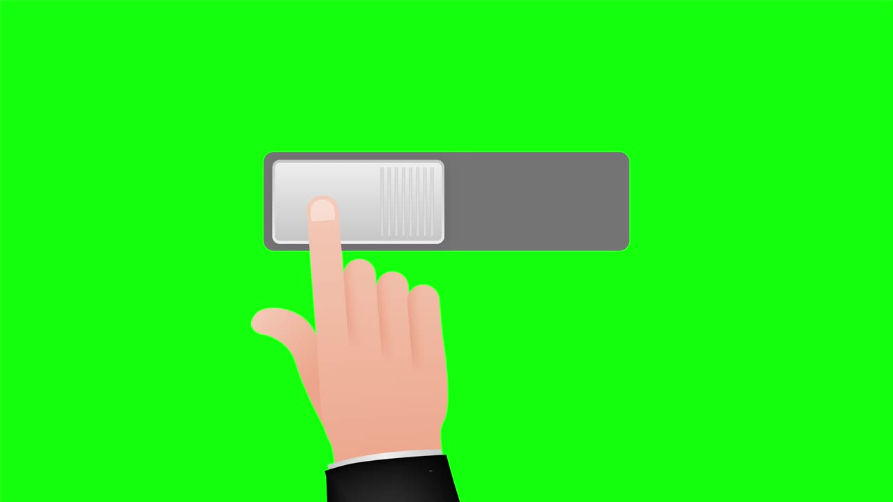 el formato del botón de encendido y apagado del icono plano. ilustración de stock.