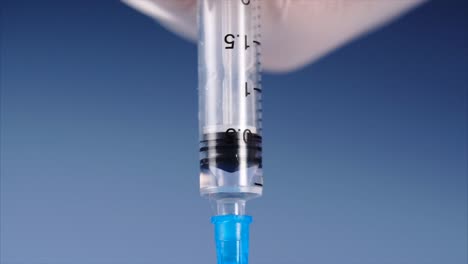 Syringe with fluid