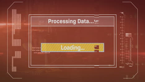 Animation-Der-Computerdatenverarbeitung-über-Dem-Bildschirm