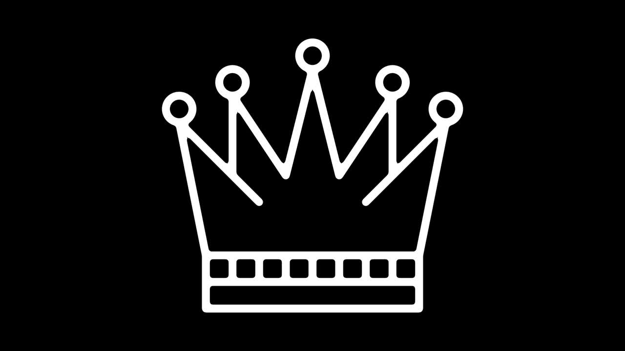 알파와 함께 고객 충성도 라인 아이콘 애니메이션