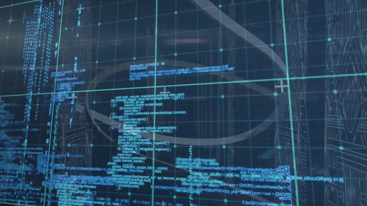 해군 배경에 대한 데이터 처리의 애니메이션