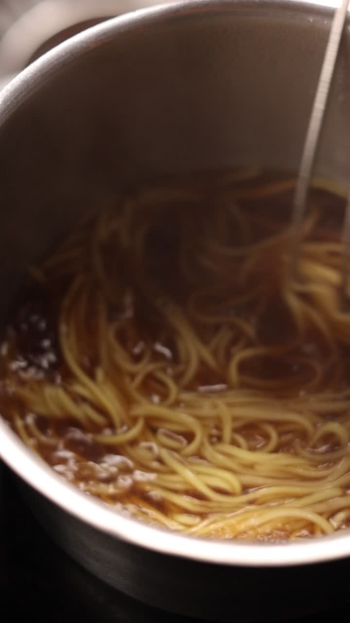 Boiling Noodles in a Pot