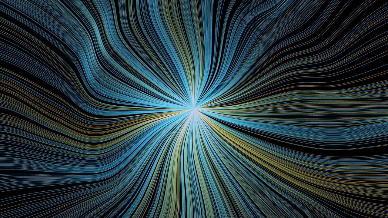 exploding firework on a black background