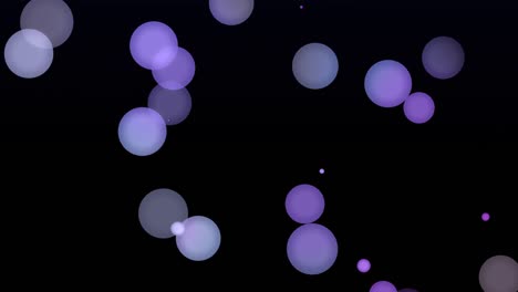 círculos animados coloridos partículas de fondo claro 4k