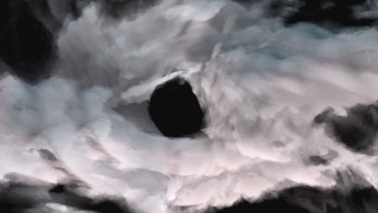 연기의 나선형 불꽃