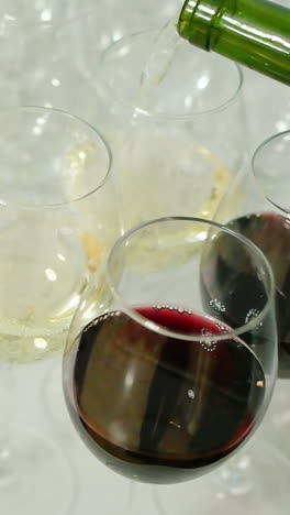 wine glasses at an event