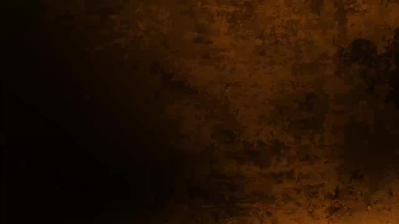 Abstract Grunge Texture Overlay with Flickering Golden Light