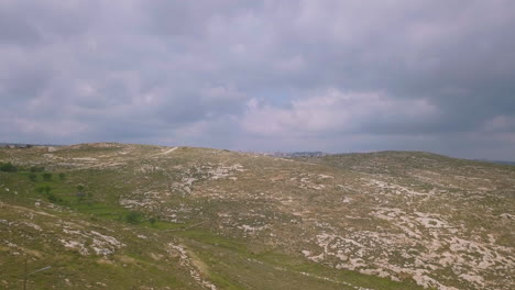 aerial of israeli landscape at west bank efrat 002