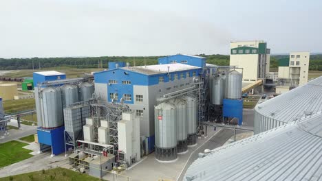 industry from above. aerial view of a large industrial estate