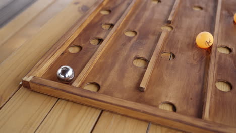 wooden ball maze game