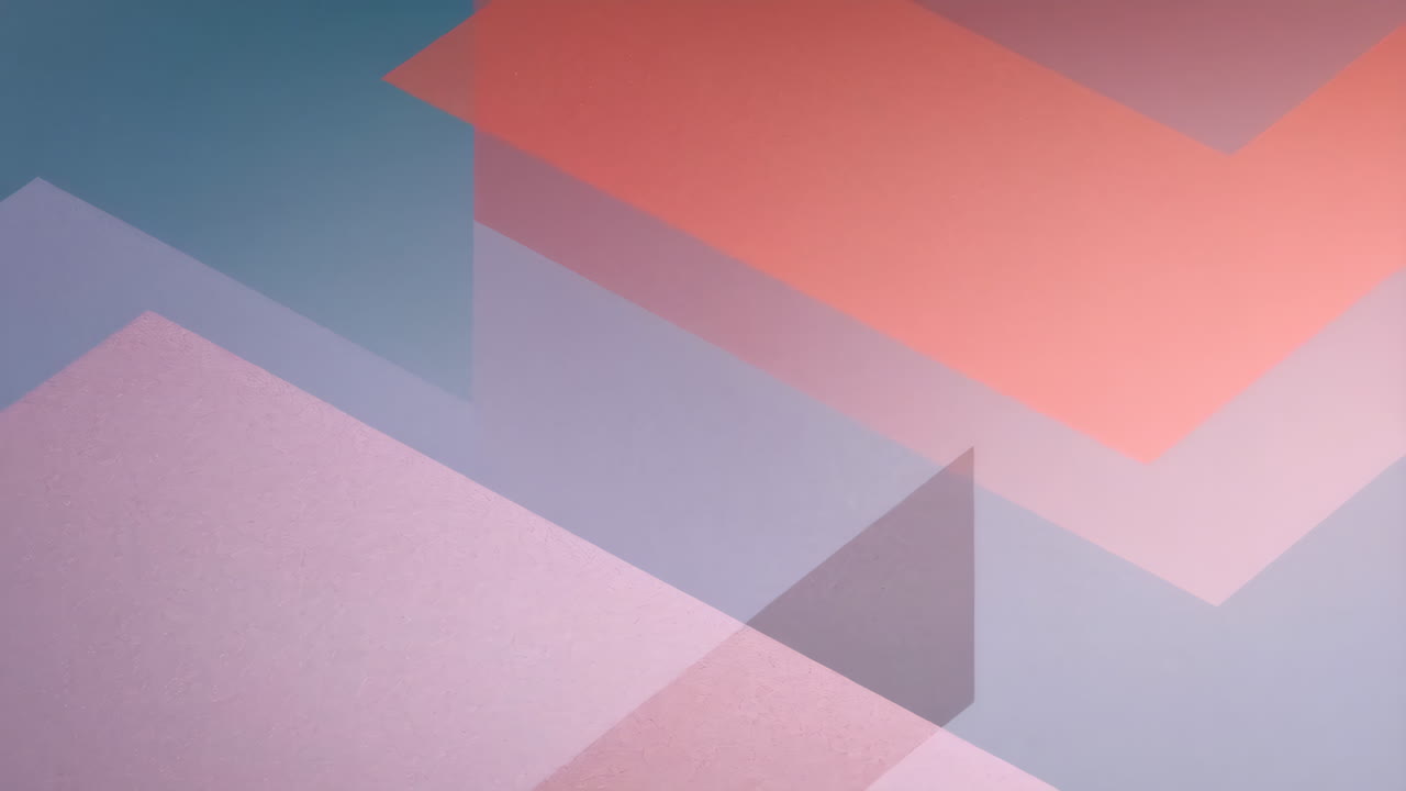 Abstract Geometric Shapes in Pastel Tones