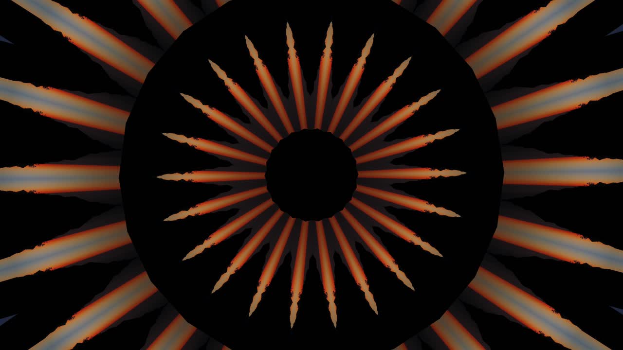 Rounding illustration ornament fast digital lights and dots, neon glowing rays into futuristic and technologic tunnel, 4k seamless loop cg animation