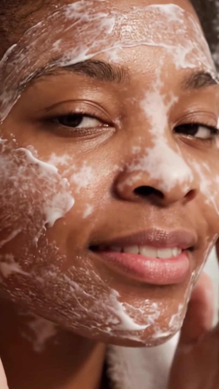 A Relaxing Facial Cleansing Routine: Embracing the Benefits of Foaming Cleanser and Nourishing Skincare for a Glowing Complexion