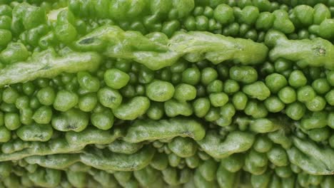 Close-up of Bitter Melon Skin Texture