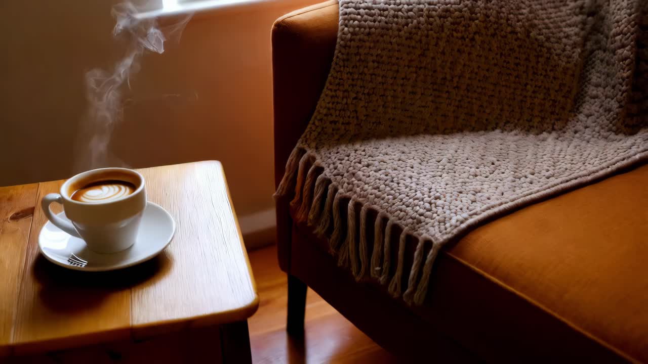 уютный перерыв на кофе у окна.