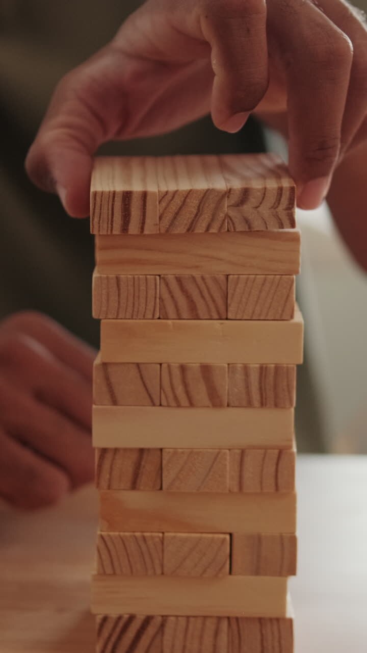 Playing Jenga: A Fun and Engaging Game at Home