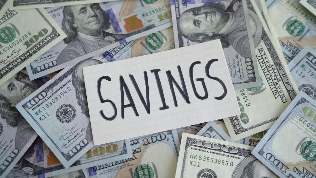 Concept of saving money for bad times