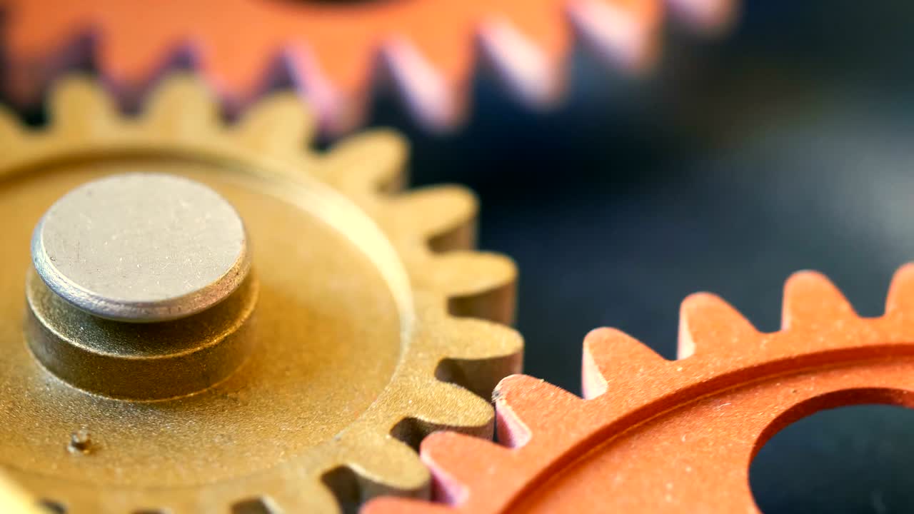 ideas, el progreso de las ruedas del concepto de funcionamiento de cerca