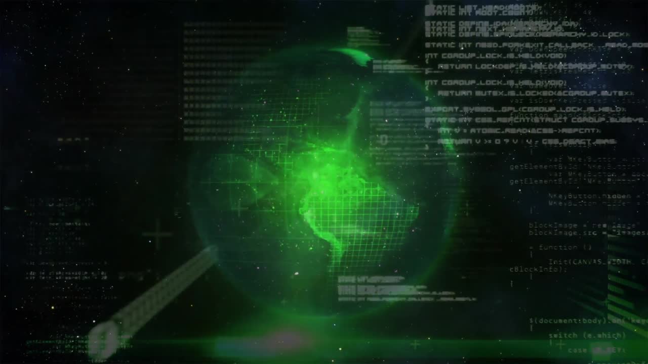 globo rotante con codici di interfaccia