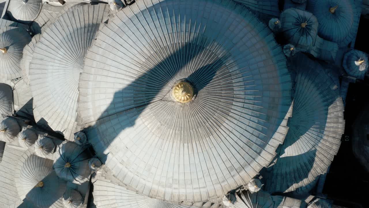Fatih Mosque Dome and Golden Alem Aerial View 2