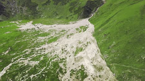 mountain valley landscape aerial view