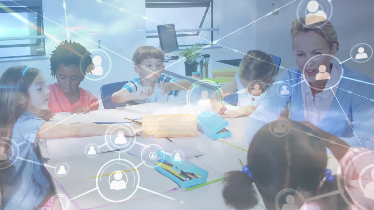 행복한 다양한 교사와 학교 학생들을 위한 연결 네트워크의 활성화