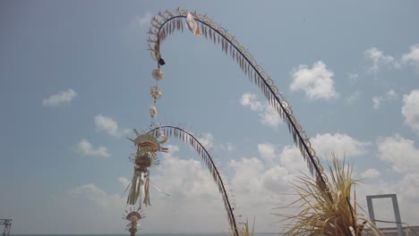아름다운 거리 발리 penjor