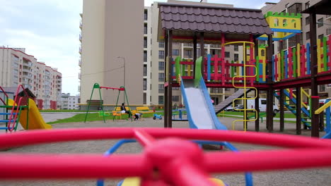 Colorful Playground in Apartment Complex