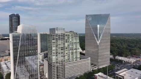 atlanta city glass skyscrapers, modern business buildings architecture, georgia, usa