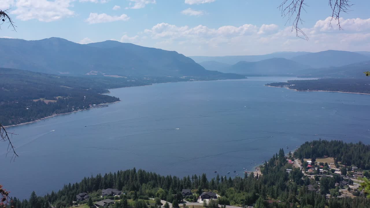 el lago shuswap desde el cielo: descubrimiento aéreo en bc