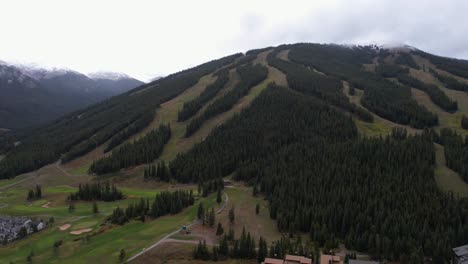 vista aérea de copper mountain en la temporada de verano, bosque y pistas de esquí, colorado, estados unidos
