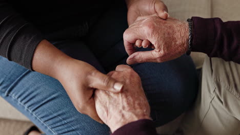 holding hands: a gesture of care and support