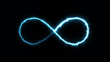 glowing infinity symbol