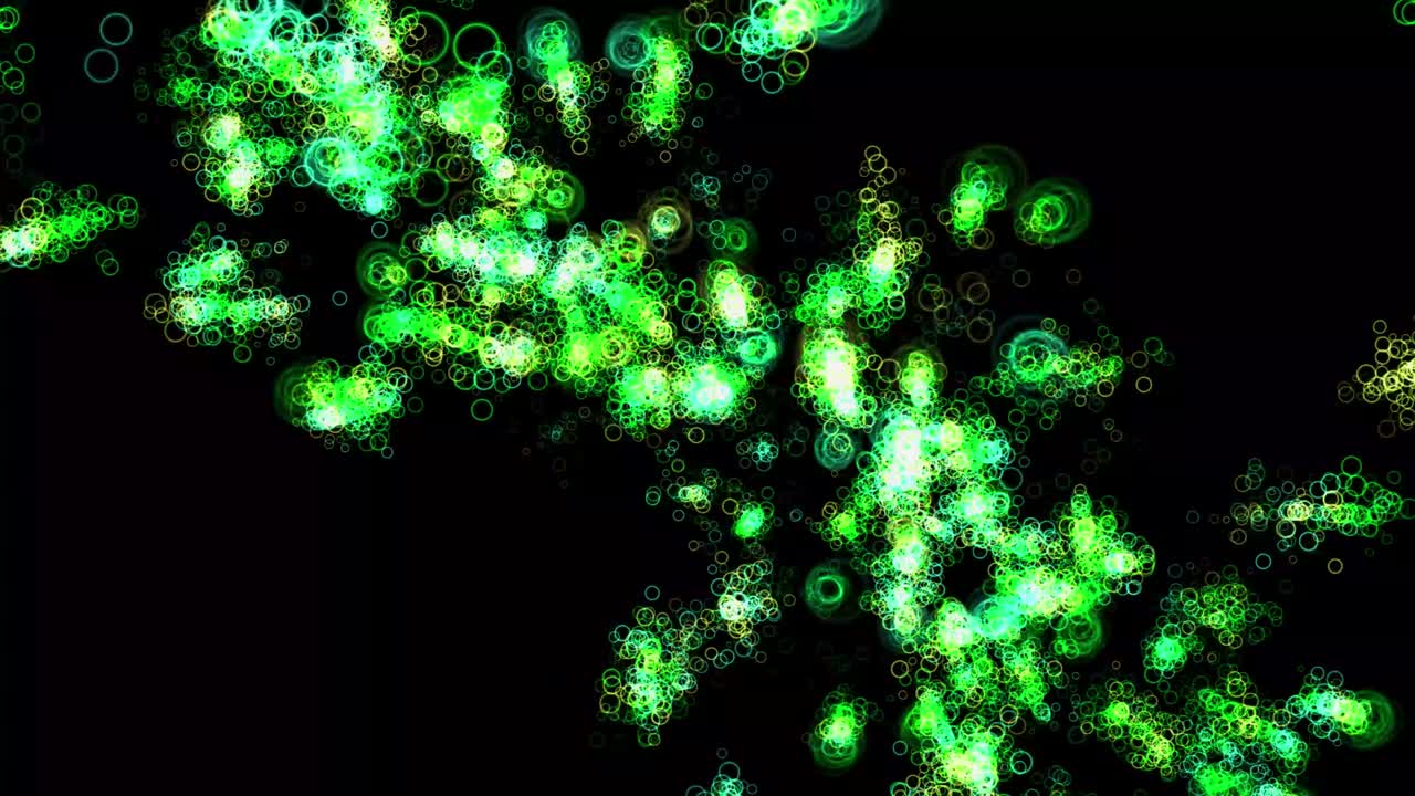 반지 모양 입자 애니메이션 모션 그래픽