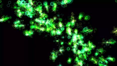 animación de partículas de forma de anillo gráficos de movimiento