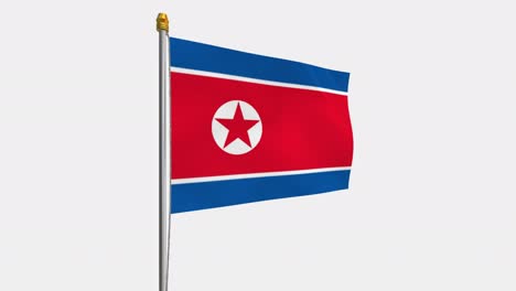 북한 발이 바람에 날아다니는 4k 슬로우모션 영상, 알파 채널