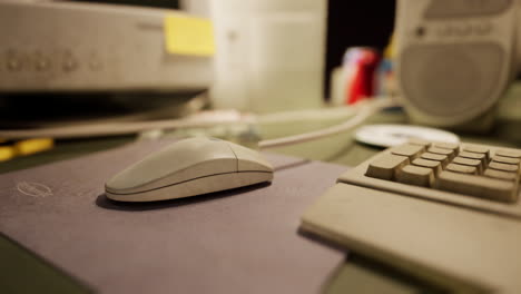 old vintage personal computer workspace