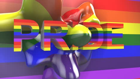 lgbtqia community gay pride lgbt mardi gras graphic title 3d render