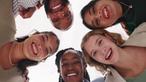 diverse group of people smiling together