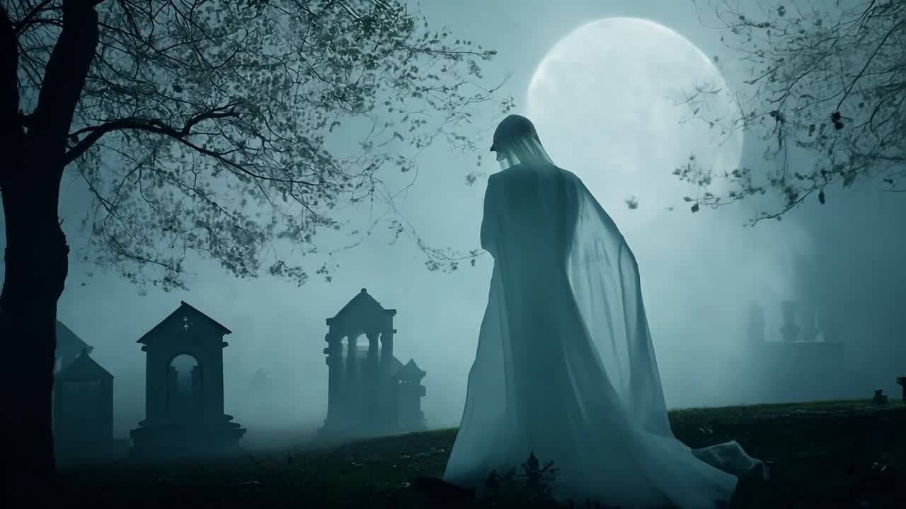 묘지에 있는 유령