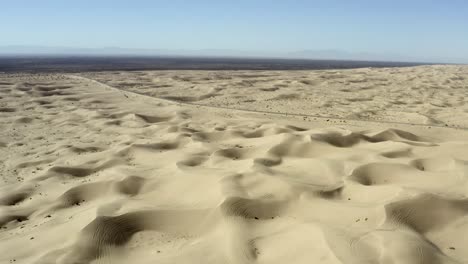 imperial sand dunes, vast desert expanse in southern california, aerial view