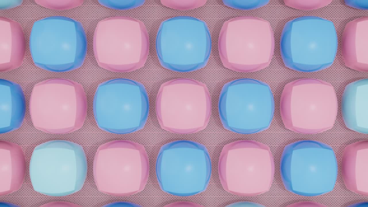 テクスチャのある表面に並んだパステルカラーの滑らかな楕円