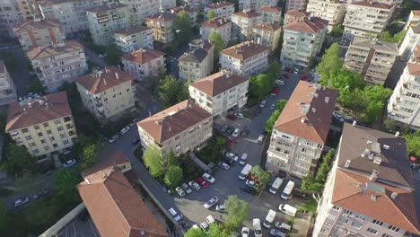 aerial view of urban and buildings in istanbul