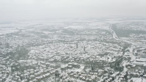 Drone-Aerial-of-the-university-city-Göttingen-after-snow-storm-tristan-in-the-winter-of-2021