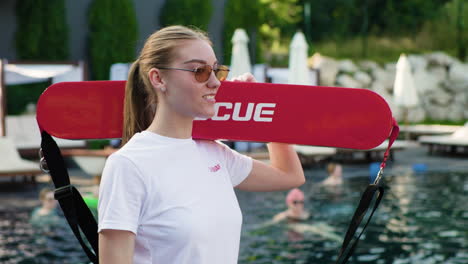 Lifeguard-by-the-pool