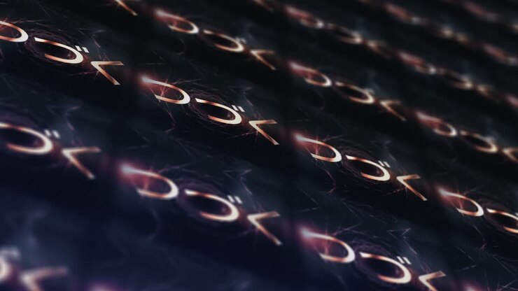 Japanese Gold Word English Translation: To Be Continued. 4K 3D seamless loop golden Japanese word To Be Continued texture pattern moving on LED wall cinematic futuristic technology style for outro.